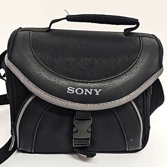 Sony Brand Soft Camera Carrying Case Bag Small Camcorder Outside Pocket 8x6x5 - Picture 2 of 10